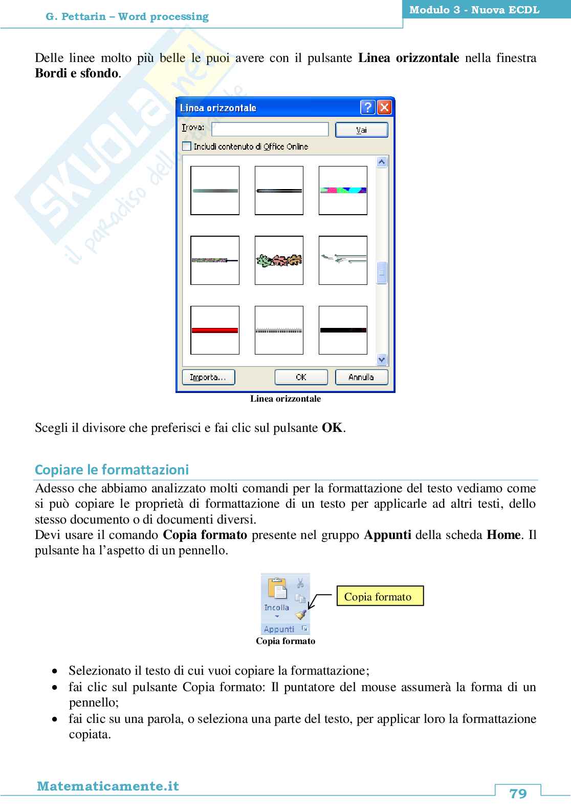 06. Nuova ECDL modulo 3: Word processing (ebook) Pag. 81