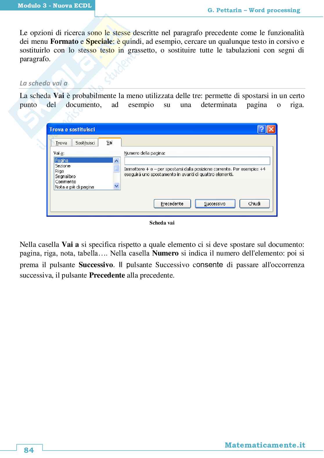 06. Nuova ECDL modulo 3: Word processing (ebook) Pag. 86