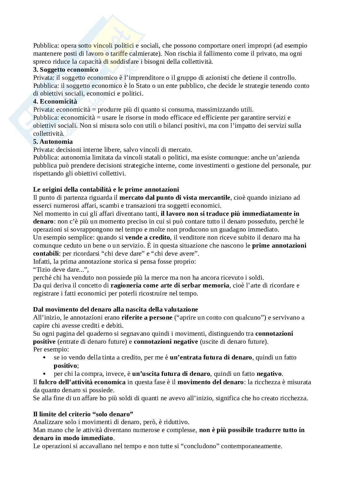 Economia delle aziende e delle amministrazioni pubbliche Pag. 2