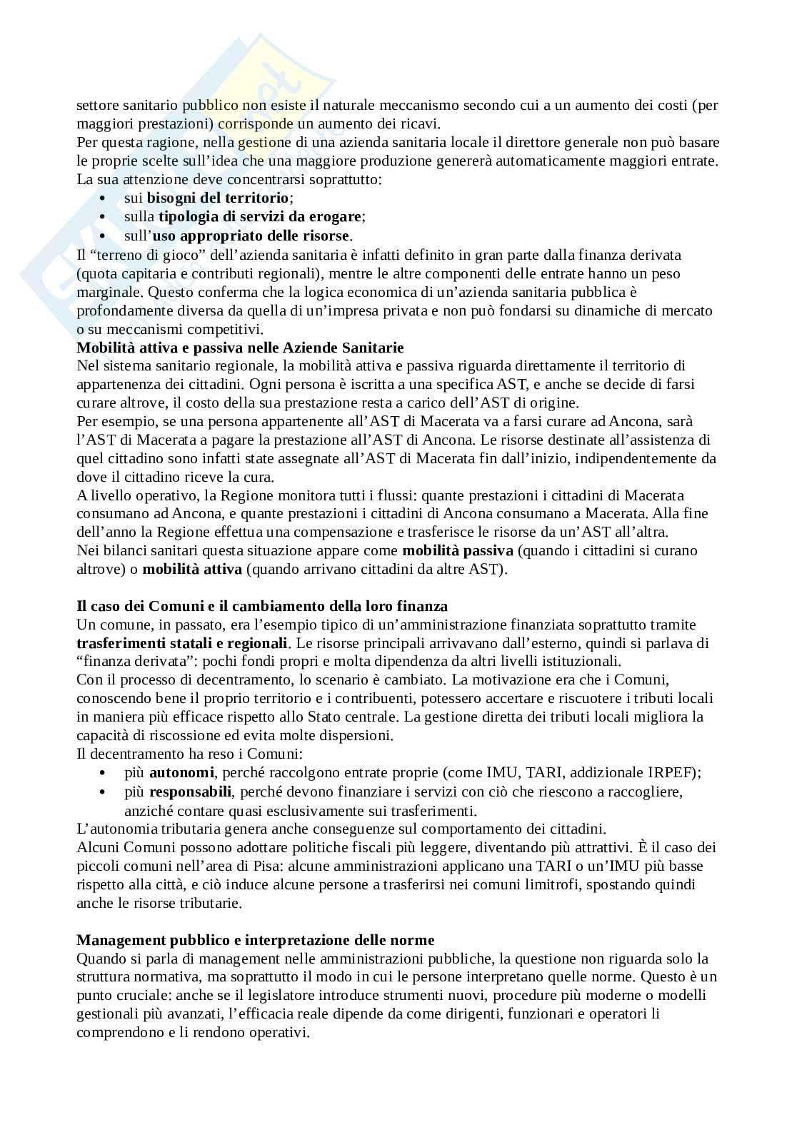 Economia delle aziende e delle amministrazioni pubbliche Pag. 56