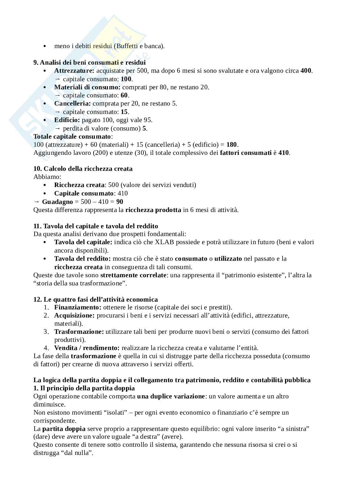 Economia delle aziende e delle amministrazioni pubbliche Pag. 6