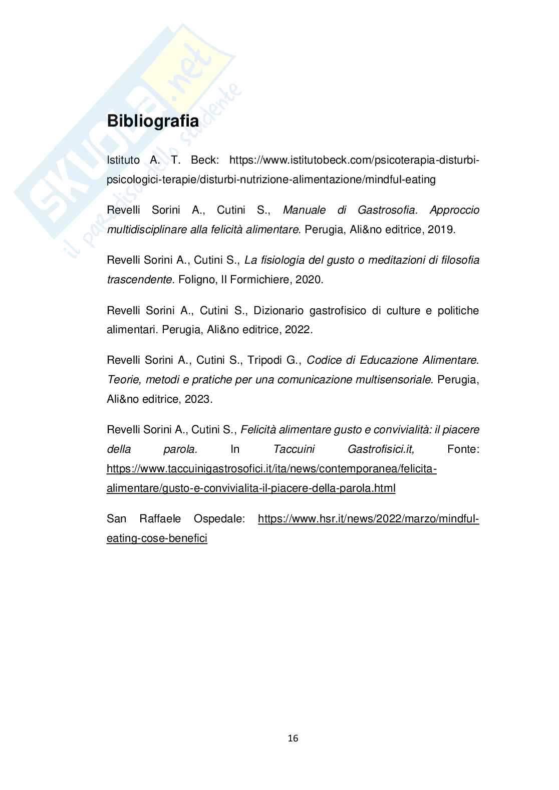 Elaborato Comunicazione gastronomica e nutrizionale Pag. 16
