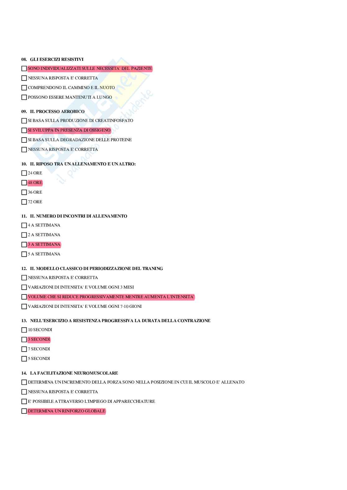 Paniere Medicina fisica e riabilitativa (2026) - Risposte multiple corrette Pag. 66