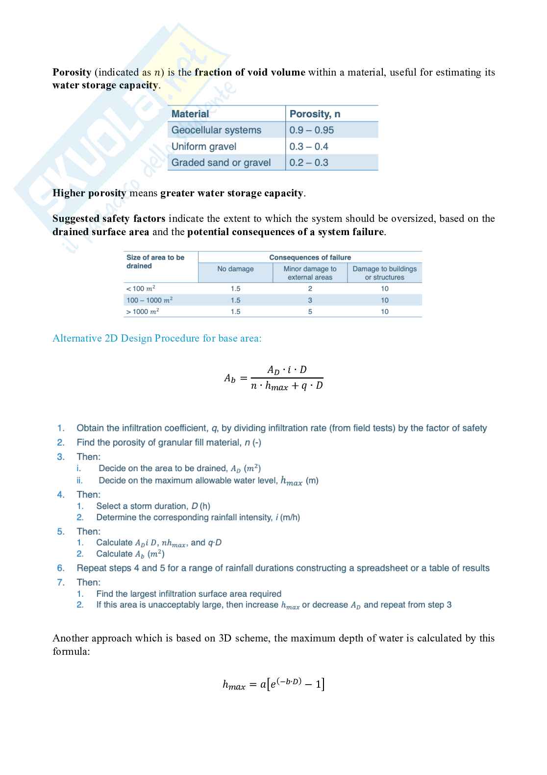 Urban water drainage Pag. 11