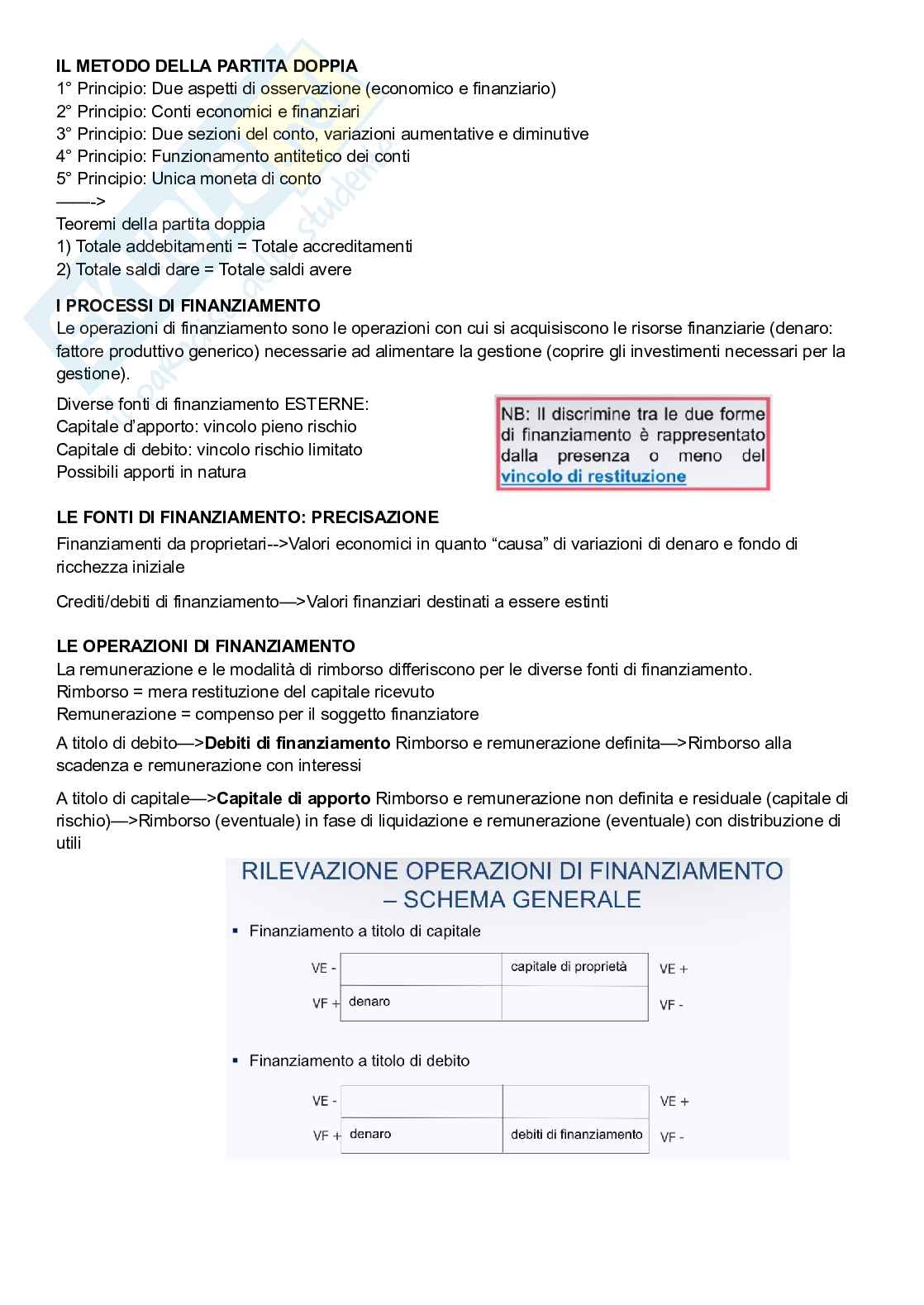 Operazioni di gestione  Pag. 1