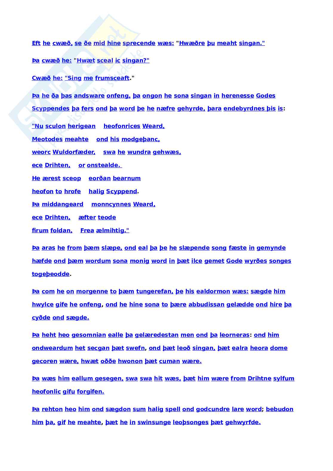 Bede's, account testo e traduzione Pag. 2