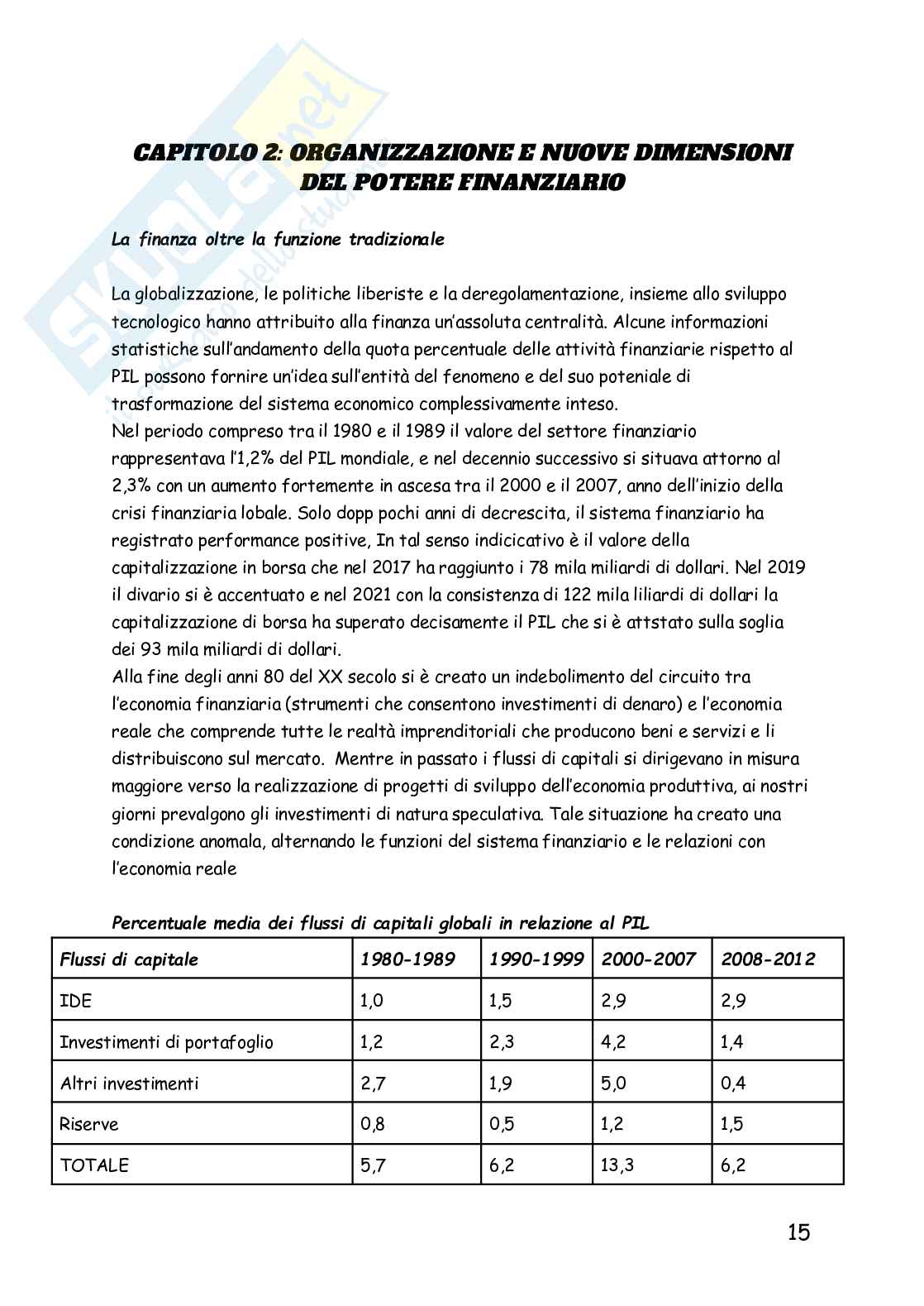 Riassunto esame Geografia economica, Prof. Conti Puorger Adriana, libro consigliato Geografia finanziaria, temi emergenti nel mondo in cambiamento, Lucia Pag. 16