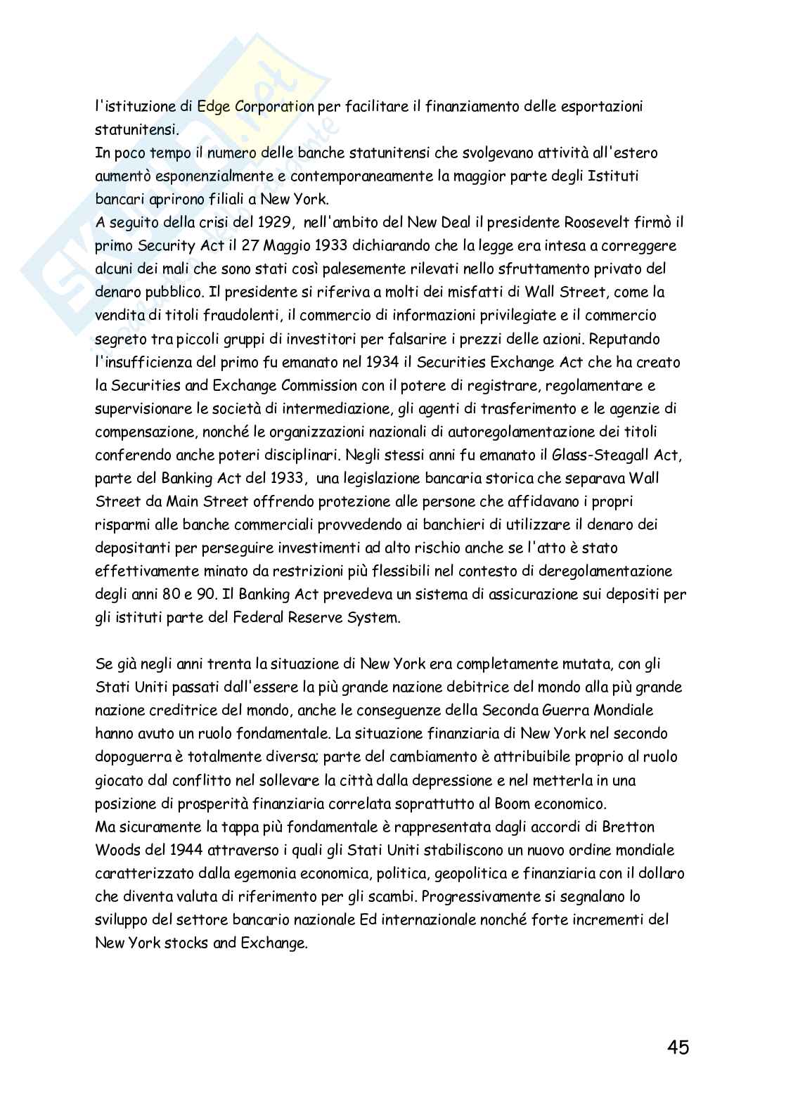 Riassunto esame Geografia economica, Prof. Conti Puorger Adriana, libro consigliato Geografia finanziaria, temi emergenti nel mondo in cambiamento, Lucia Pag. 46
