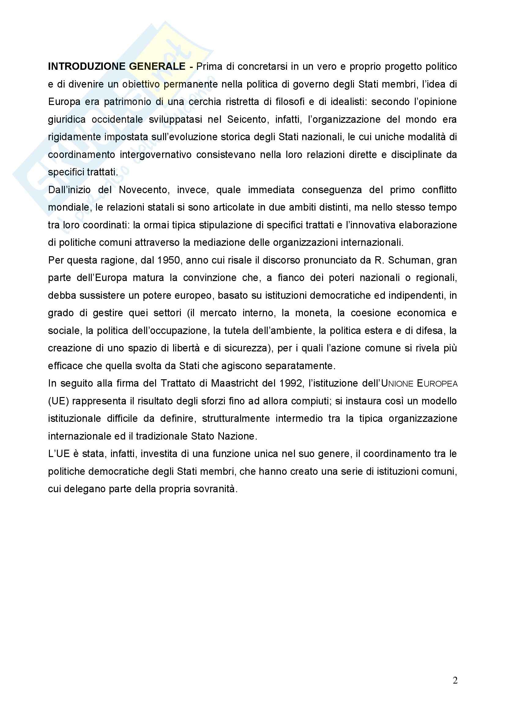 Diritto dell'Unione Europea - la Dichiarazione di Laeken e aspetti principali dell'Unione Europea Pag. 2