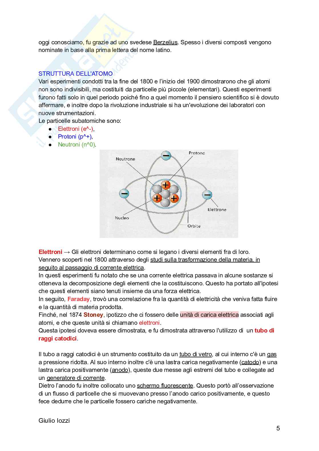 Chimica generale e inorganica Pag. 6