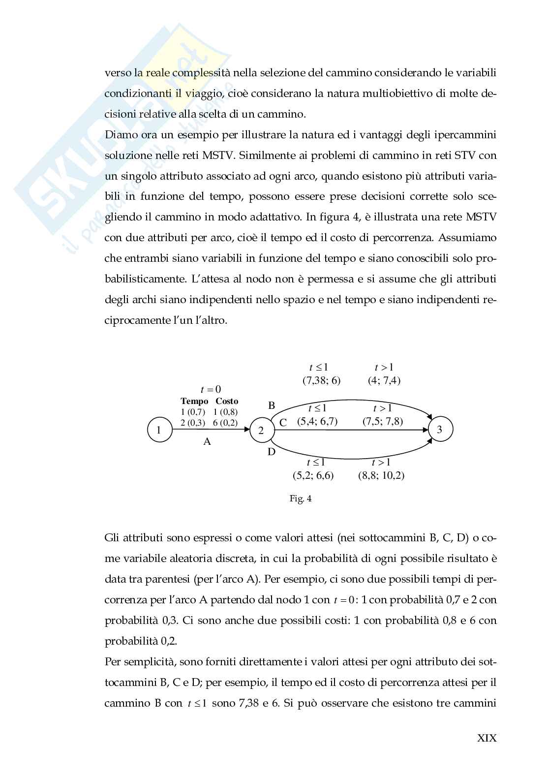 Il problema del cammino minimo in reti multiobiettivo Pag. 21