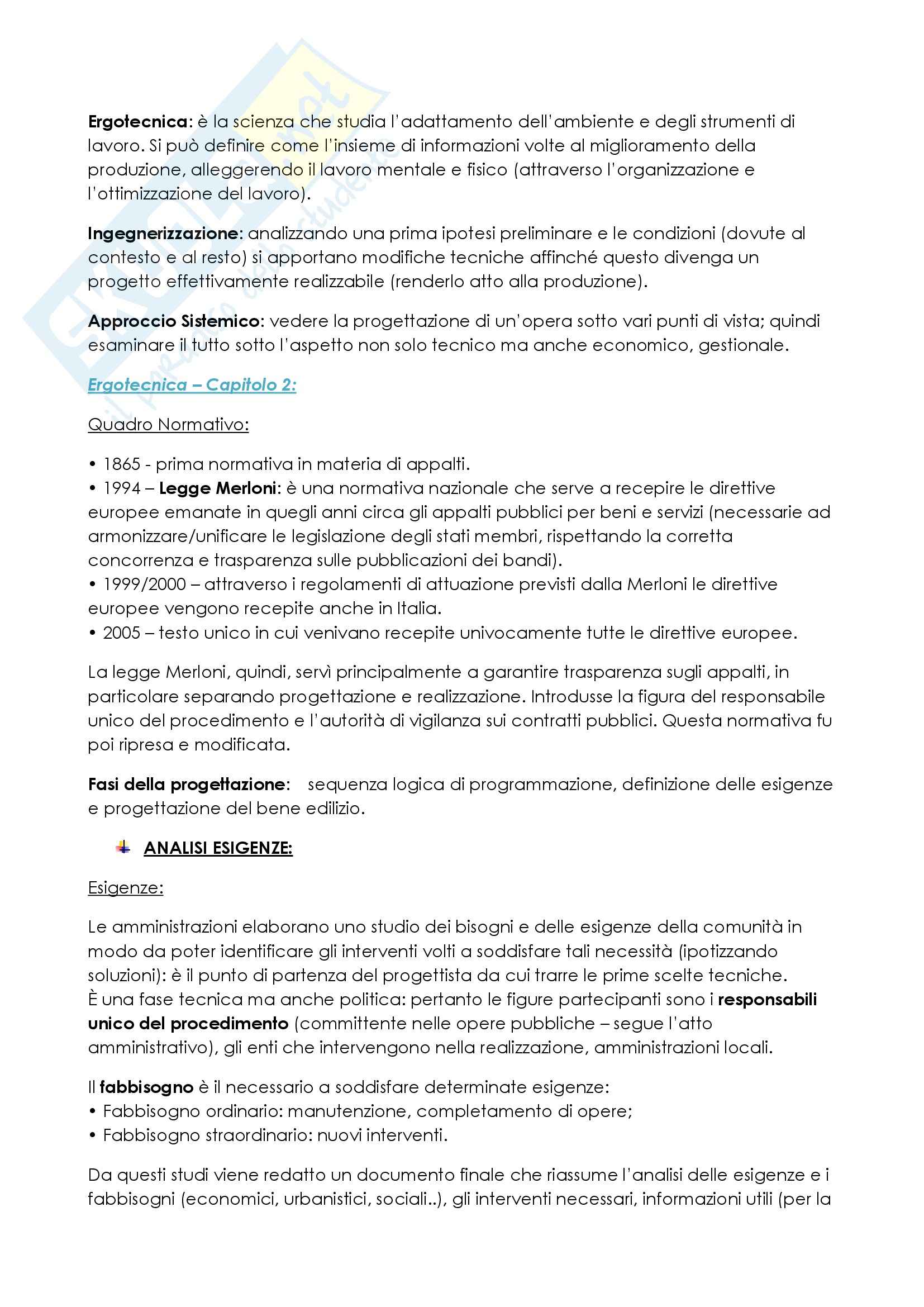 Lezioni, Ergotecnica Edile 1 Pag. 1