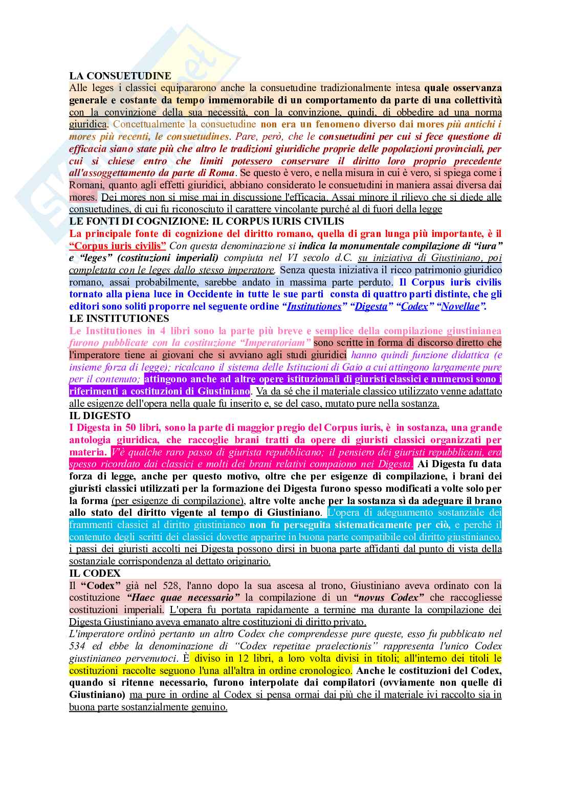 Istituzioni di diritto romano  Pag. 6