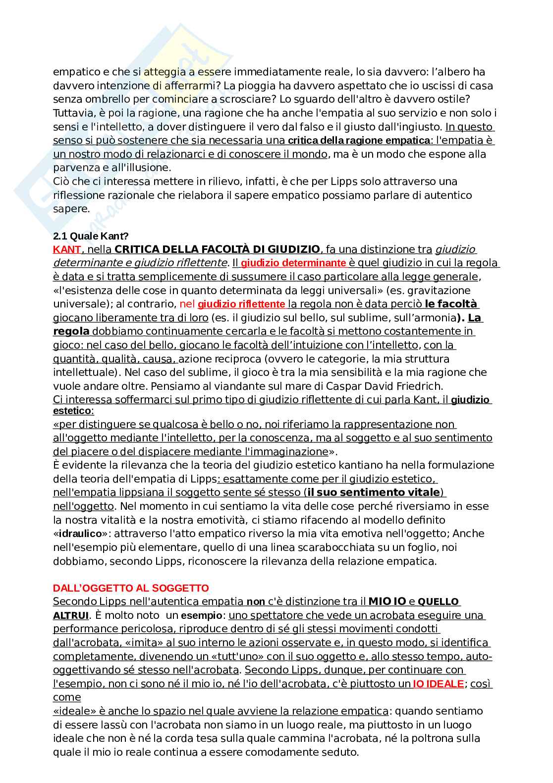 Riassunto esame Storia dell'antropologia , Prof. Ventura Rossella, libro consigliato Manuale di filosofia, Donise Pag. 6