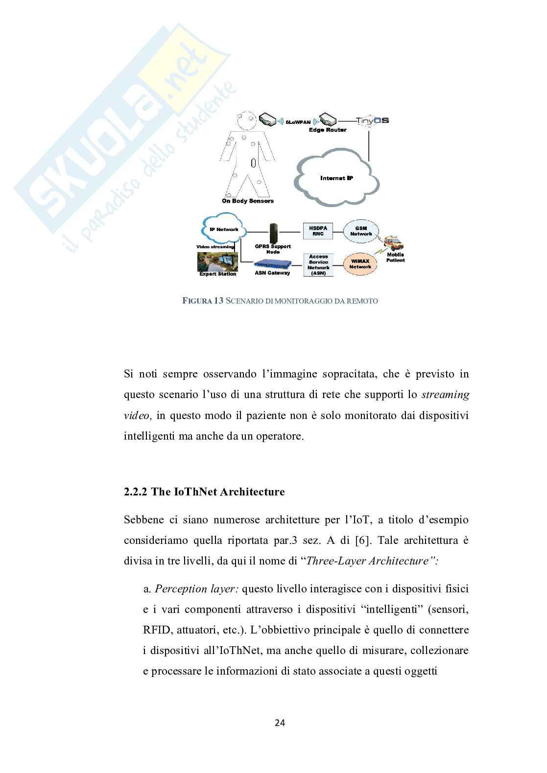 Soluzioni basate sull’Internet delle Cose in uno scenario domestico assistito mediante tecnologie wireless Pag. 31