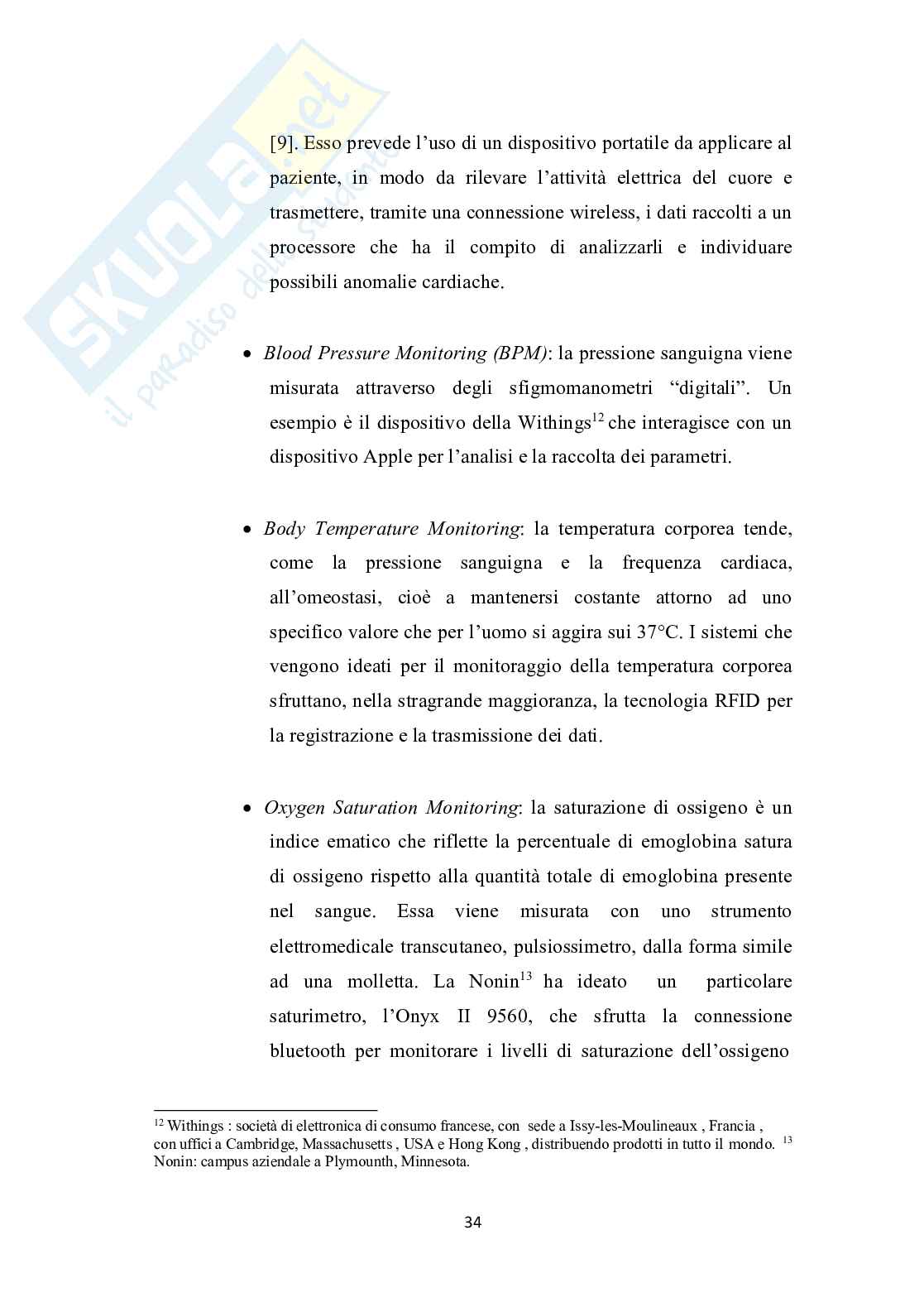 Soluzioni basate sull’Internet delle Cose in uno scenario domestico assistito mediante tecnologie wireless Pag. 41