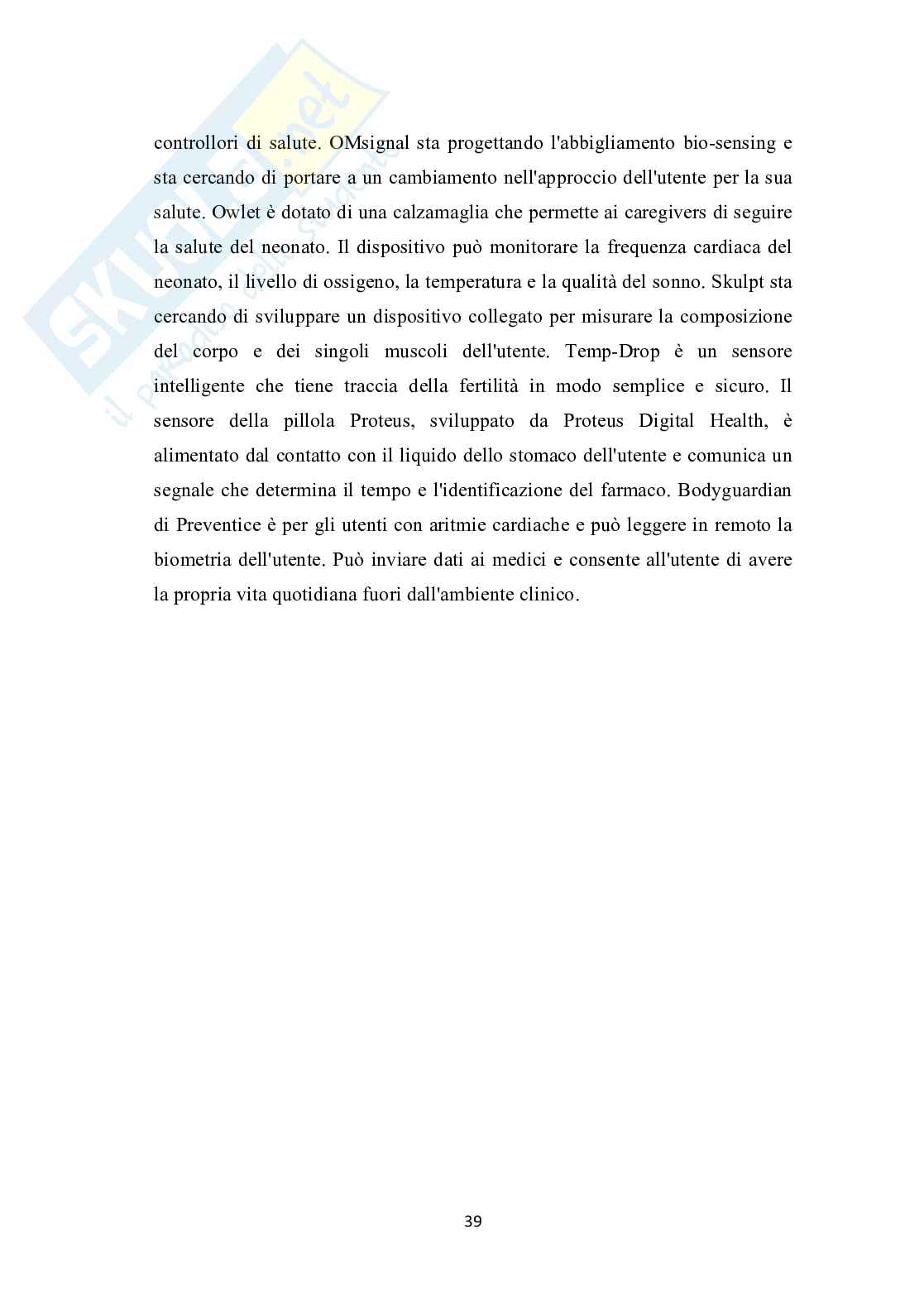 Soluzioni basate sull’Internet delle Cose in uno scenario domestico assistito mediante tecnologie wireless Pag. 46