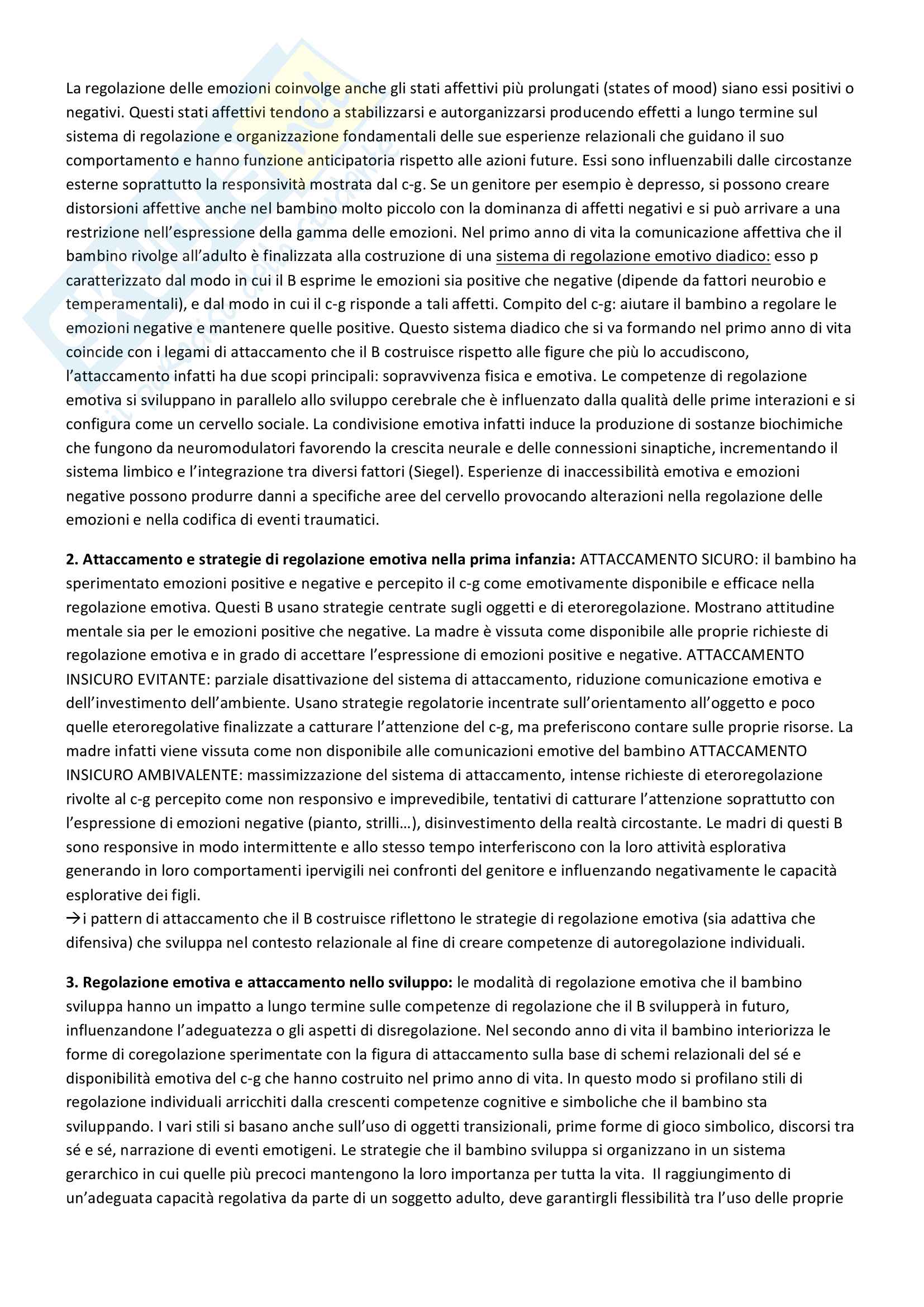 Riassunto esame Psicologia del ciclo di vita, prof. Maggiolini e Riva Crugnola, libro consigliato La relazione genitore-bambino, Cristina Riva Crugnola Pag. 2