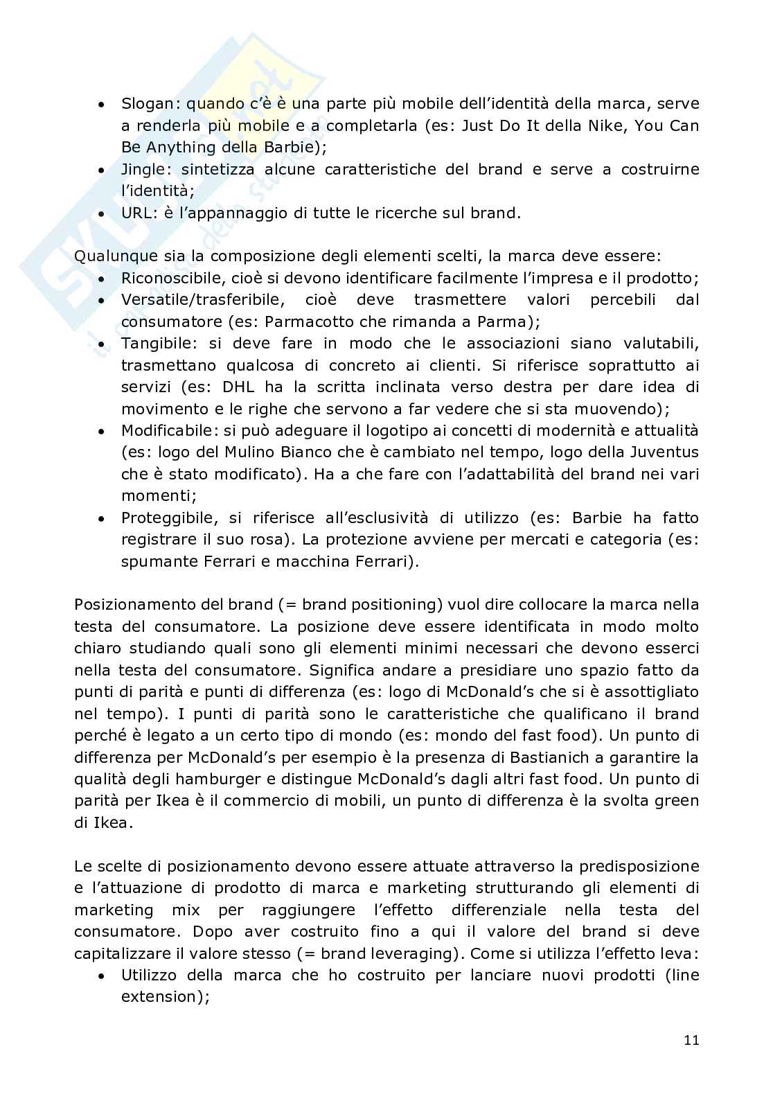 Appunti lezioni di marketing Pag. 11