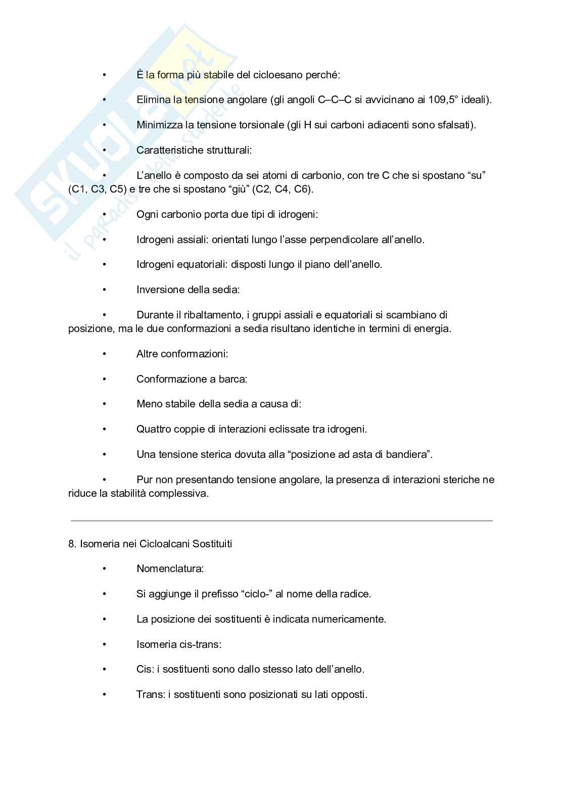 Riassunto esame Chimica organica, Prof. Perrone Daniela, libro consigliato Fondamenti di chimica organica , Smith  Pag. 11