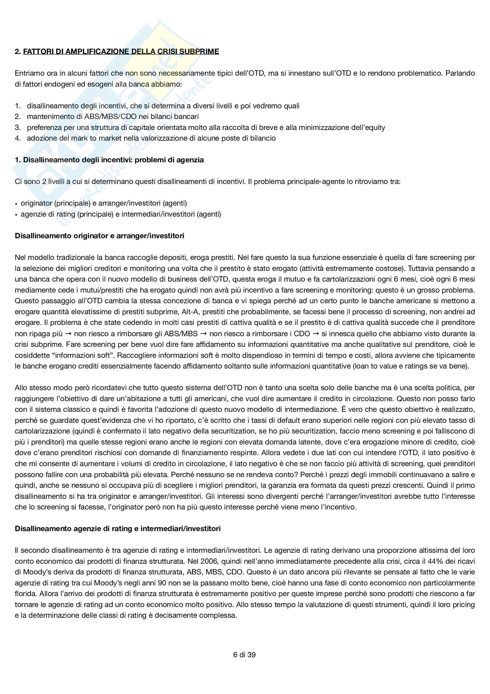 Gestione Bancaria, prof. Elena Beccalli Pag. 6