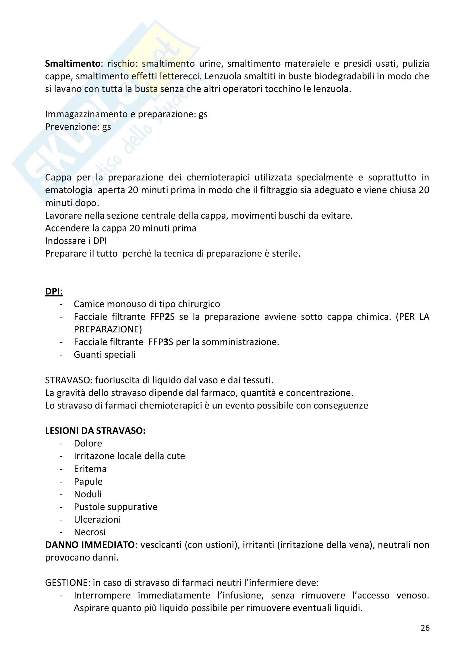 Infermieristica oncologica Pag. 26