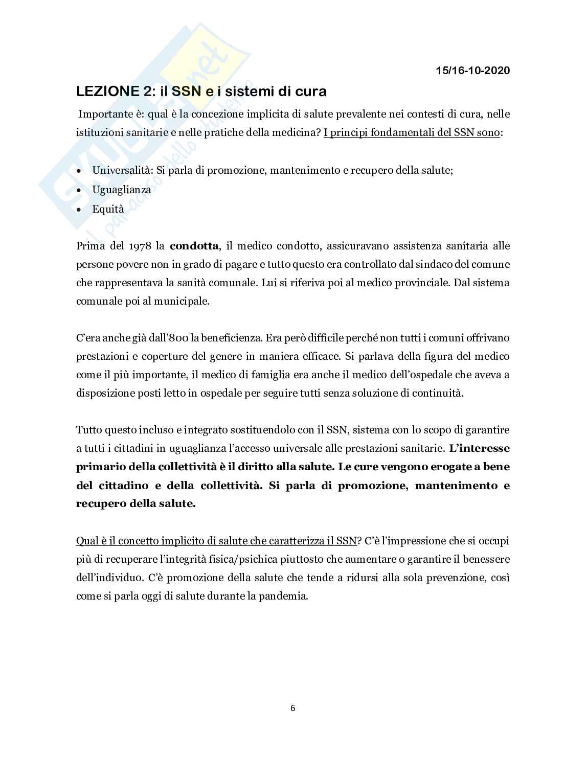 Appunti completi Psicologia della salute e bioetica Pag. 6