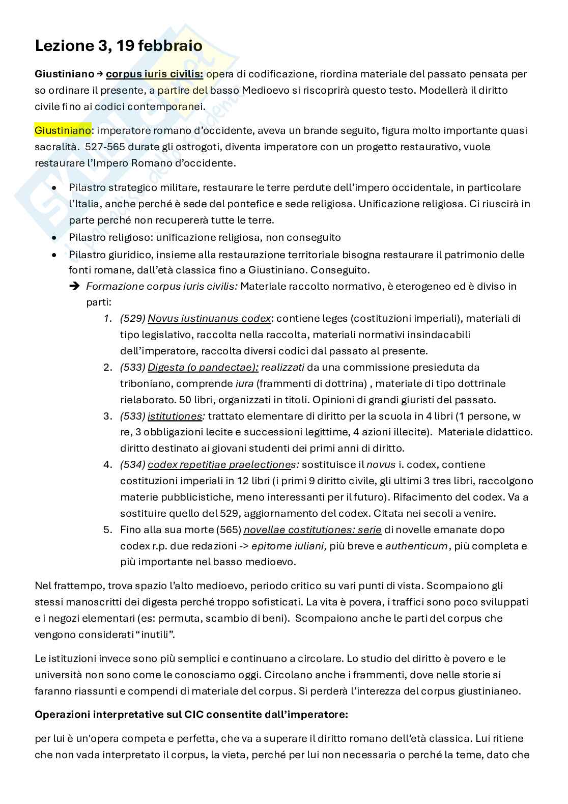 Appunti Storia del diritto medievale e moderno Pag. 1