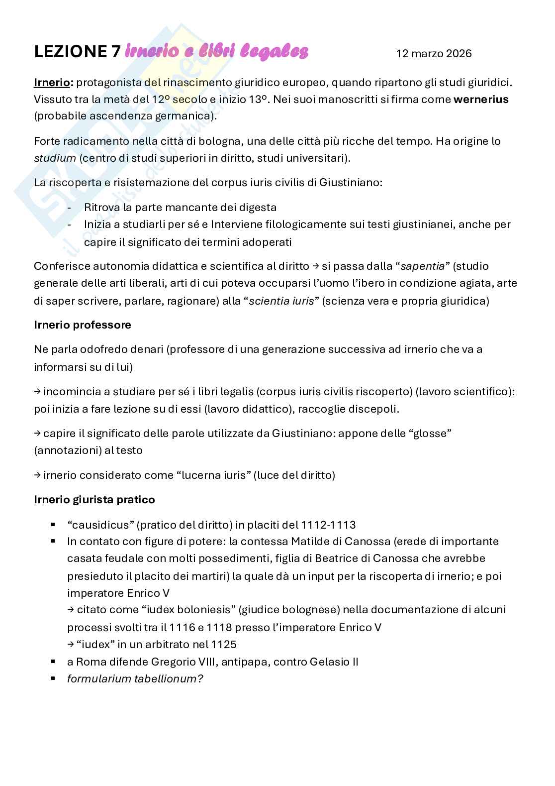 Appunti Storia del diritto medievale e moderno Pag. 11