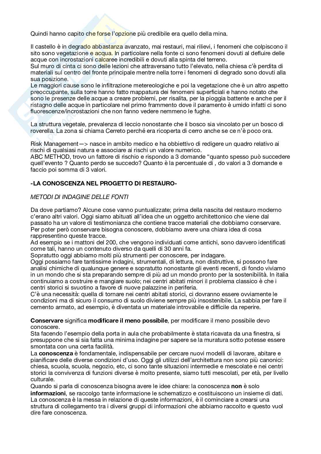 Appunti Restauro dell'architettura 1 Pag. 11