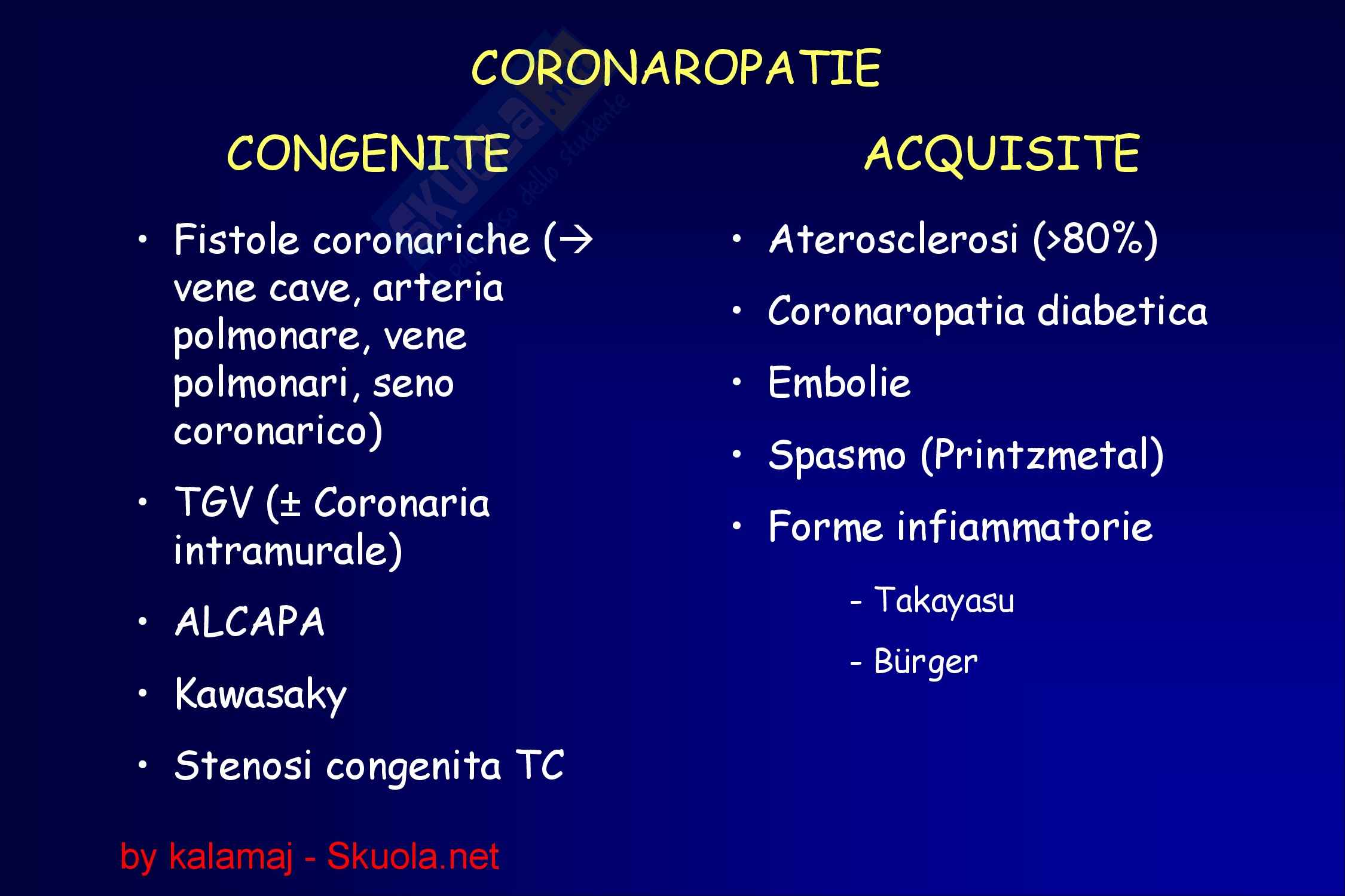 Cardiochirurgia - Cardiopatia Ischemica Pag. 1