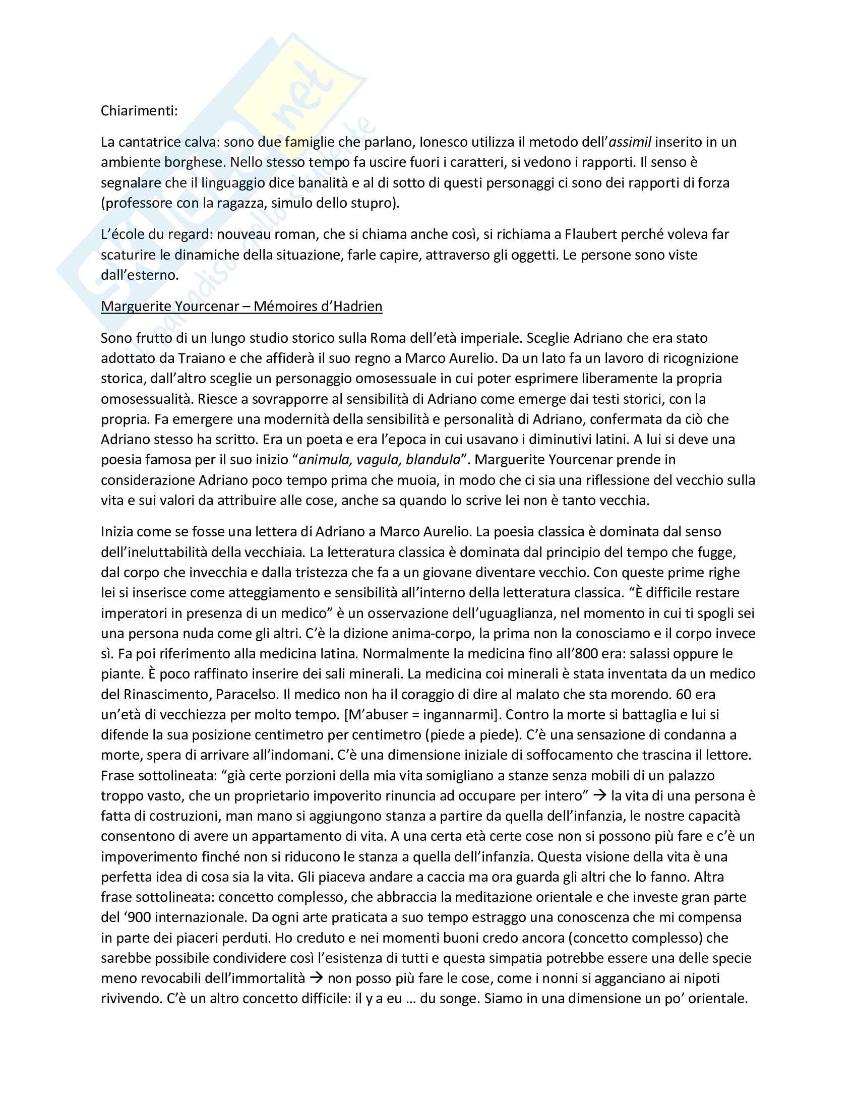 Letteratura francese II, 2 semestre Pag. 31