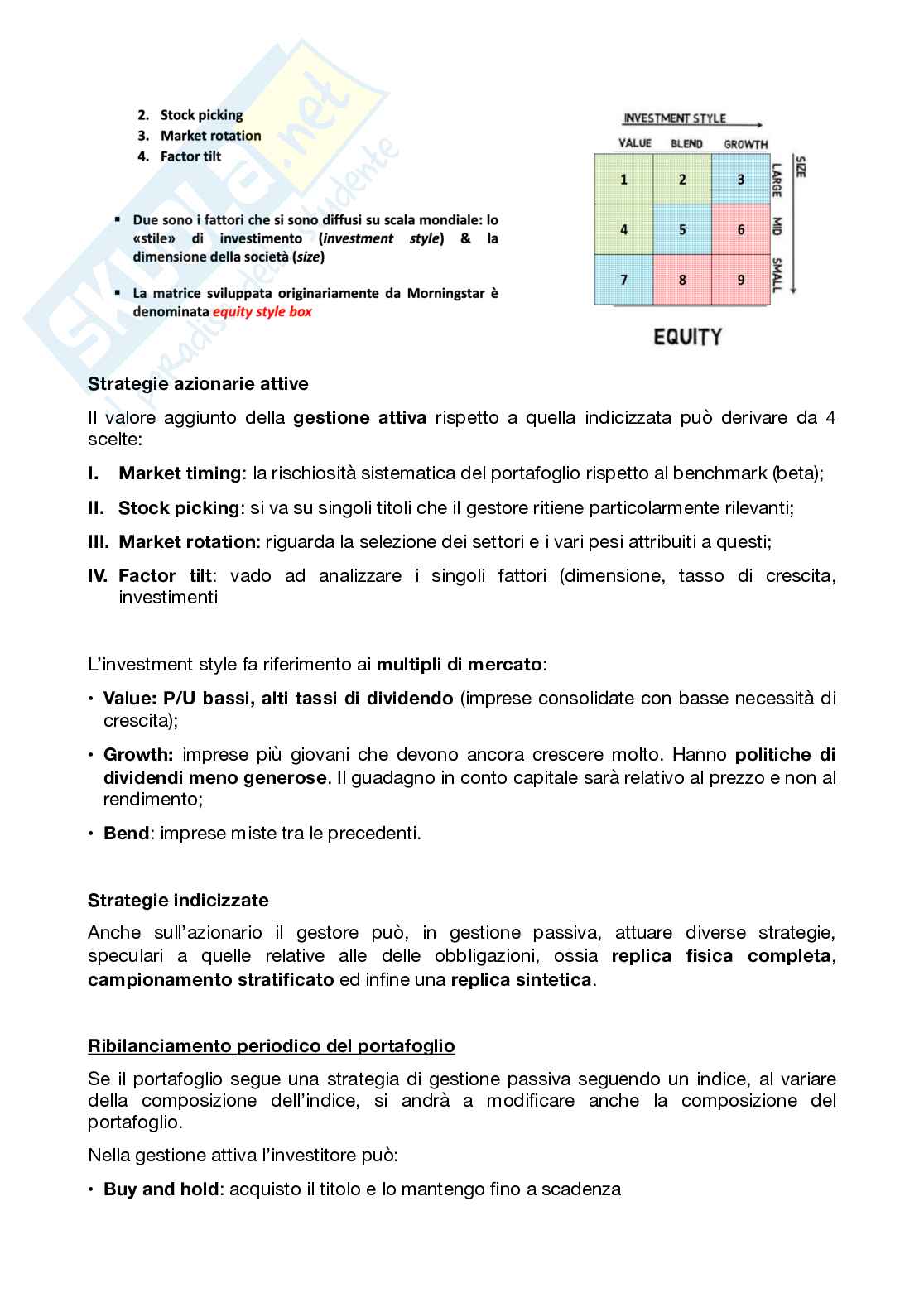 Appunti di lezione economia del mercato mobiliare Pag. 91