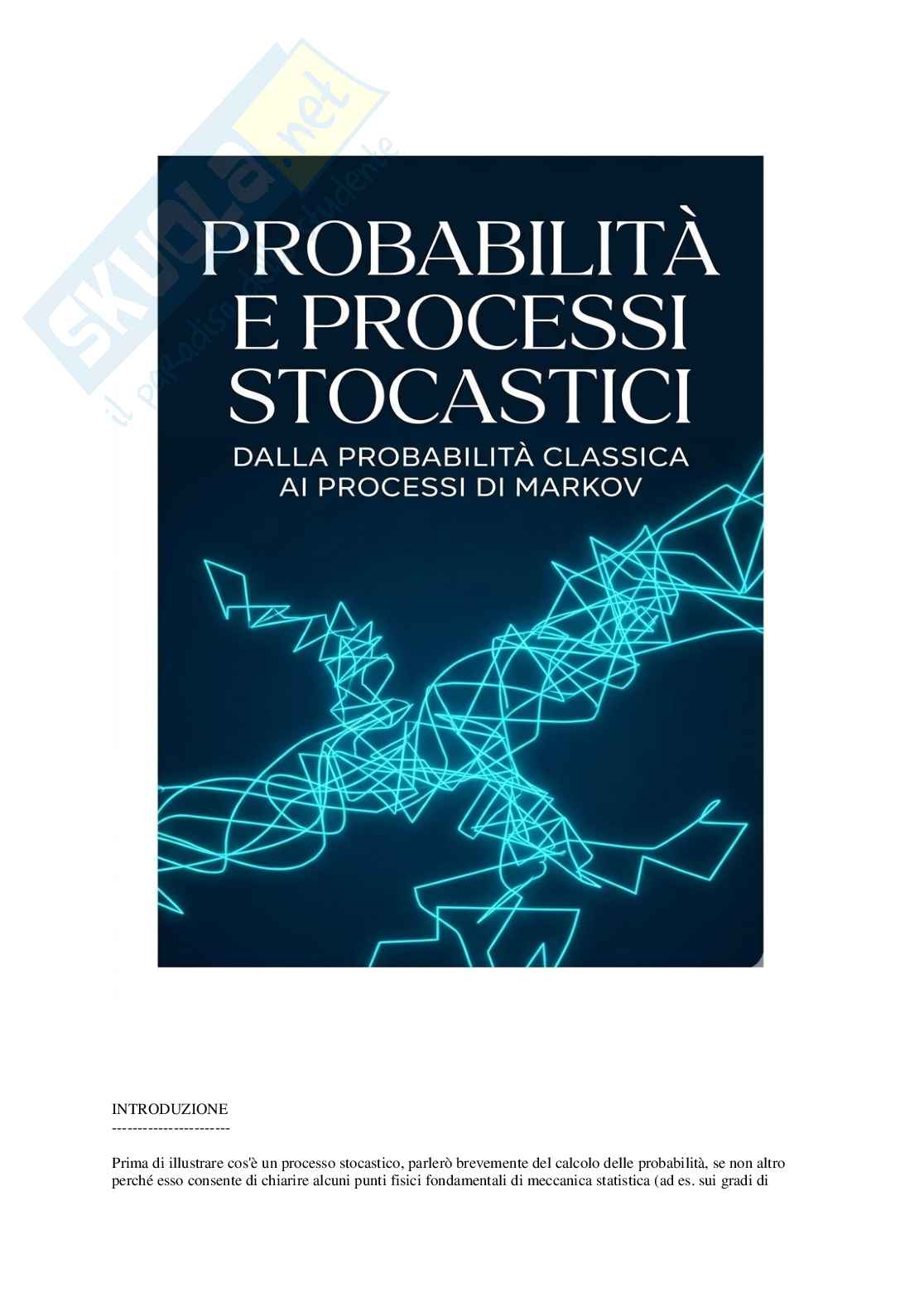 Probabilità e processi stocastici Pag. 1