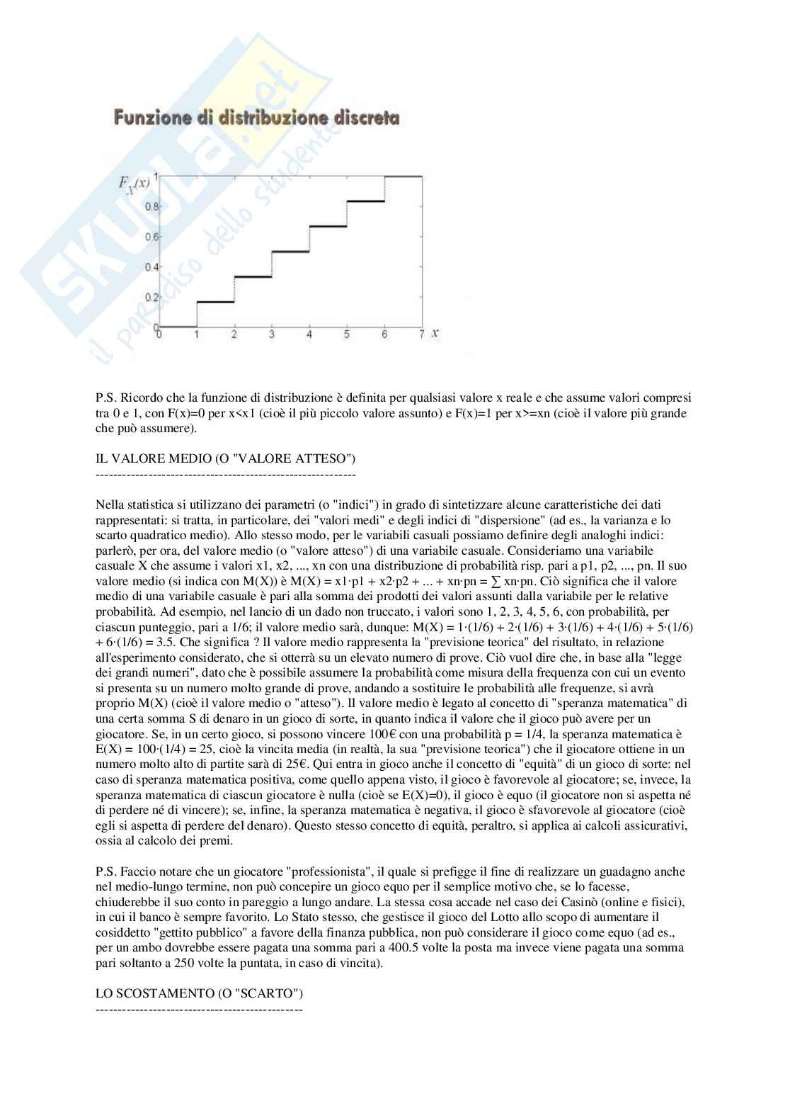 Probabilità e processi stocastici Pag. 11