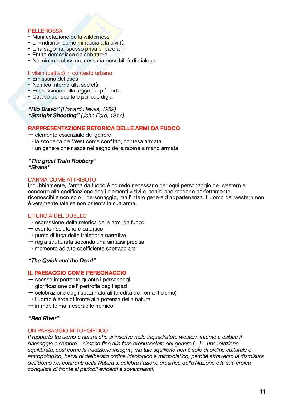 Appunti per l'esame di Cinema e società   Pag. 11