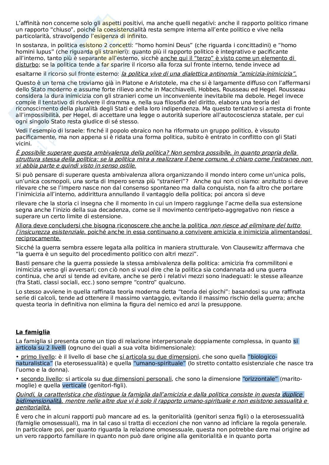 Riassunto esame Filosofia del diritto, Prof. Sartea Claudio, libro consigliato Il diritto nell'esistenza, Cotta - D'agostino Pag. 26