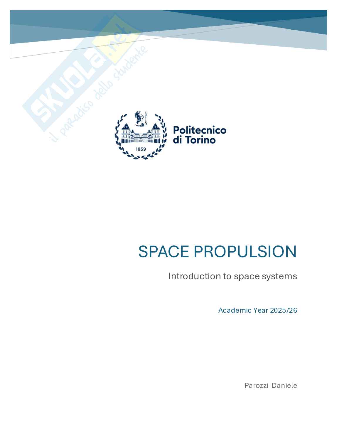 Introduction to space systems - Appunti Pag. 1