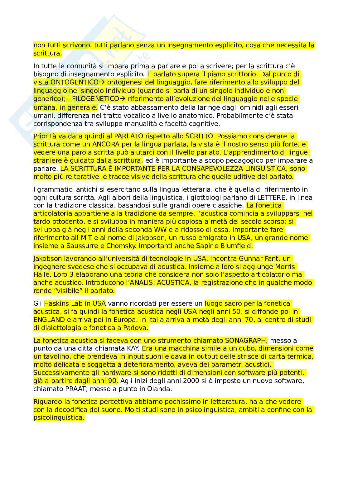 Appunti Fonetica e fonologia - parte 1 Pag. 2