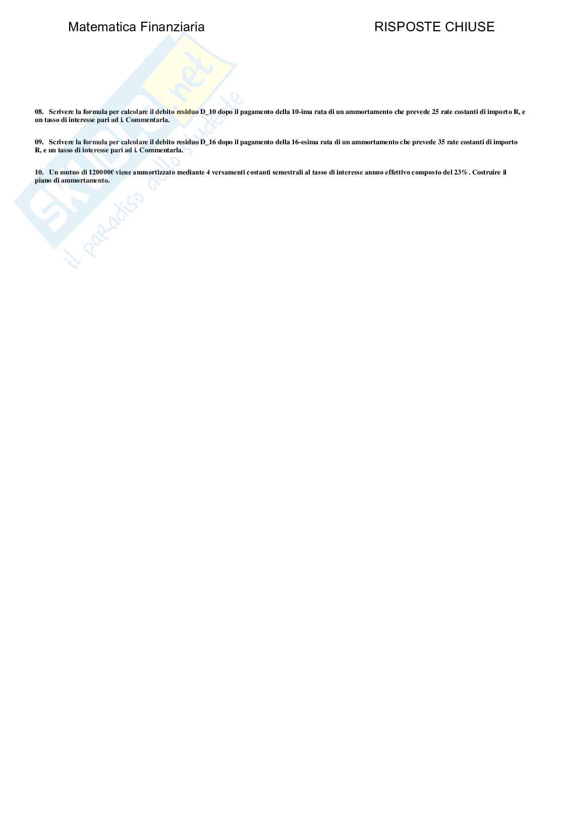 Matematica finanziaria - Paniere compilato  Pag. 66