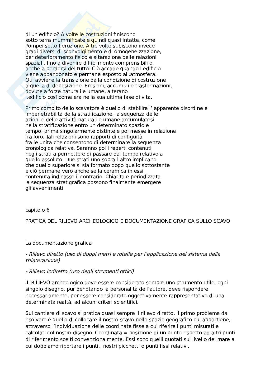 Metodologia della ricerca archeologica Pag. 6
