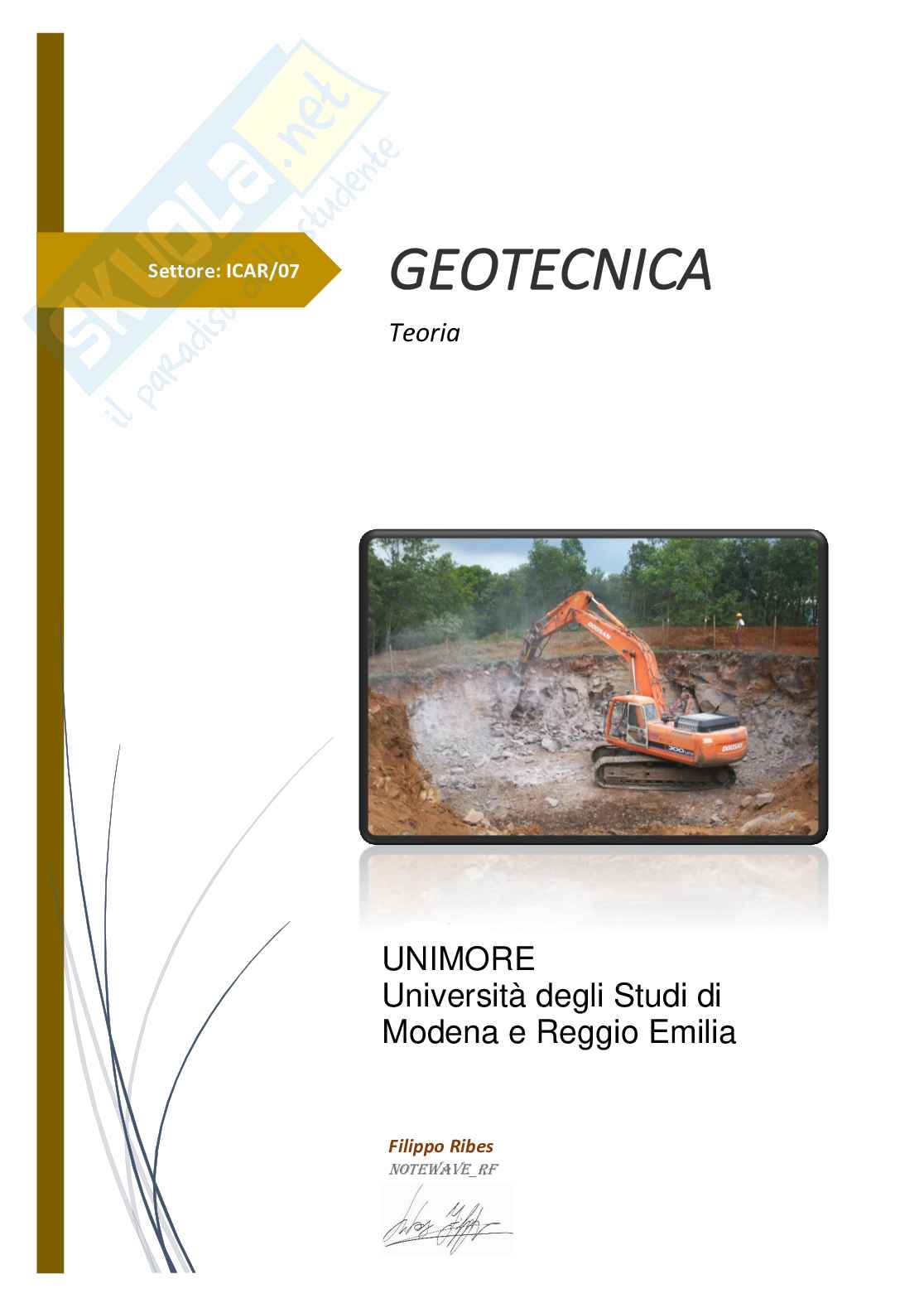 Geotecnica - Teoria Pag. 1