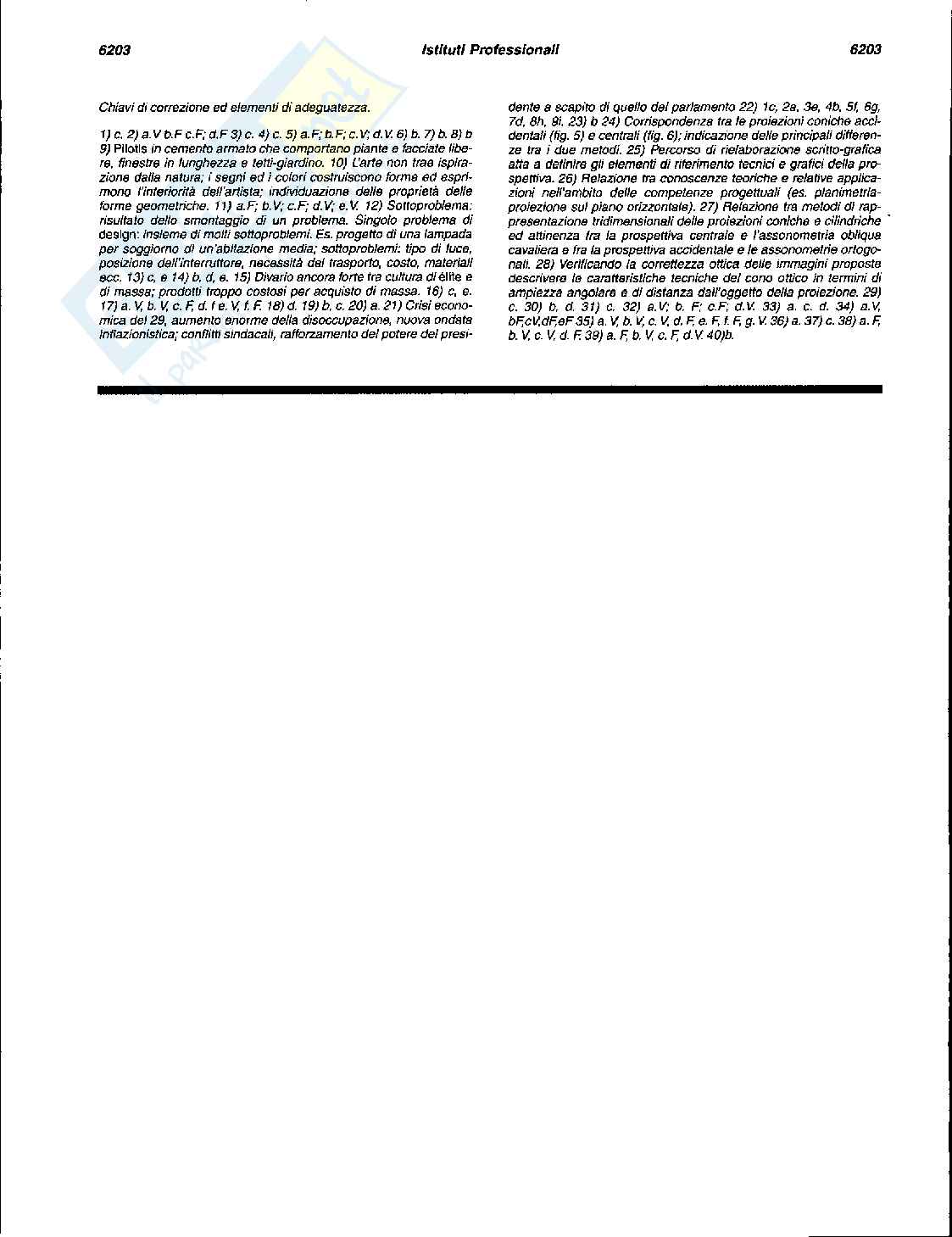 Terza prova artistico - Quesiti Pag. 6