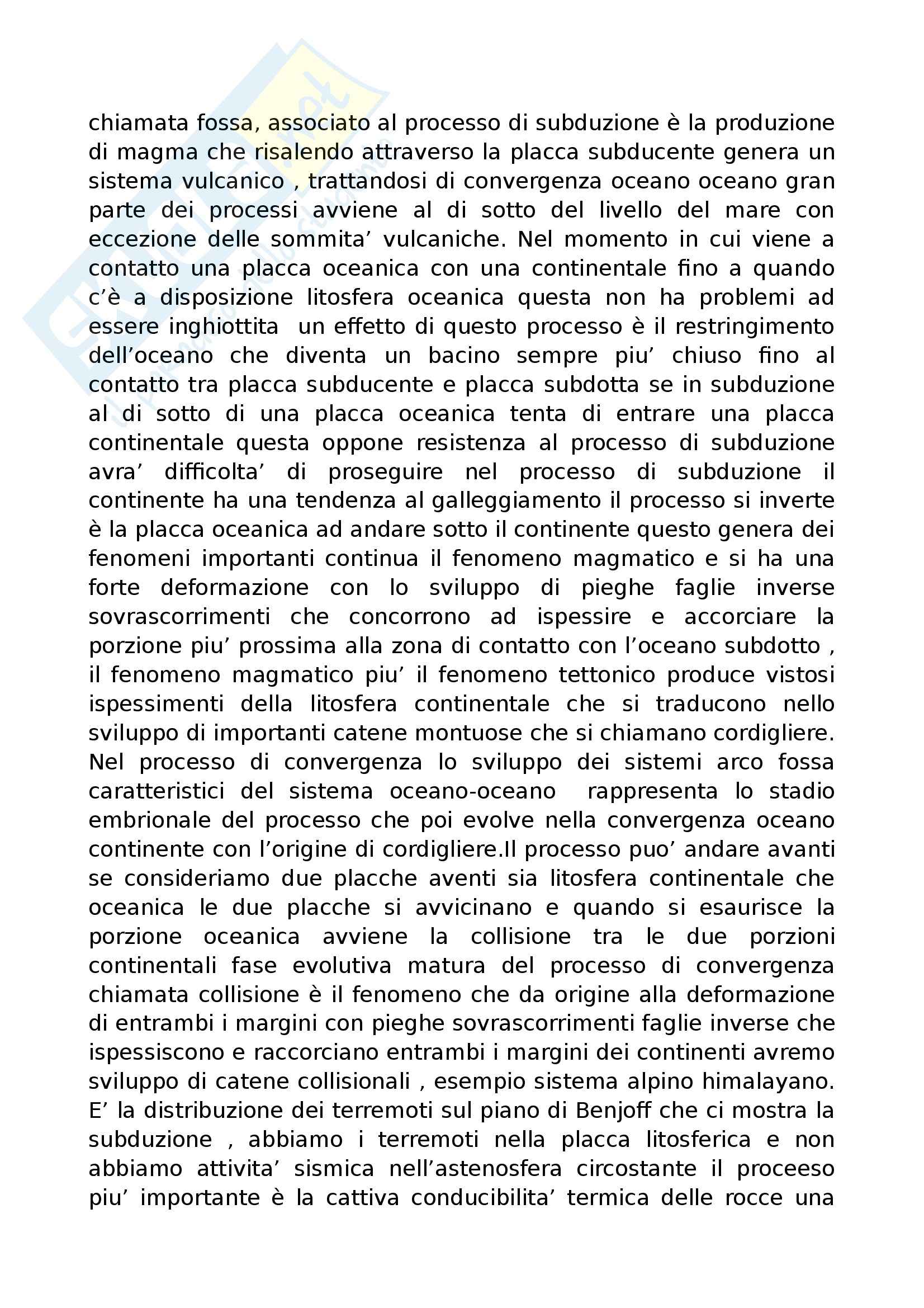 Fondamenti di geologia - tettonica a placche nel dettaglio Pag. 31