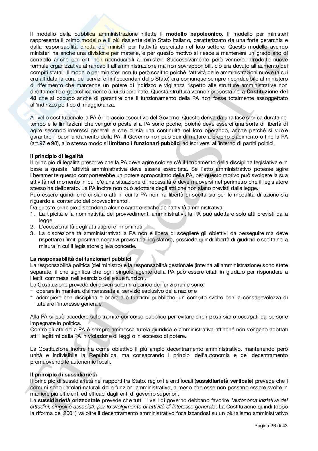 Riassunto esame Diritto pubblico, Prof. Golino Claudia, libro consigliato Istituzioni di diritto pubblico, Tania Groppi, Andrea Simoncini Pag. 26