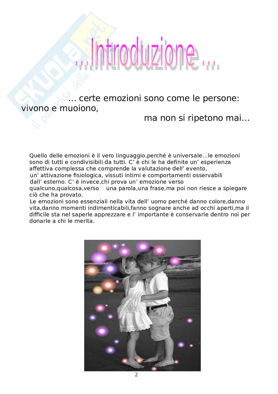 Emozioni come le persone: vivono, muoiono, ma non si ripetono mai Pag. 2