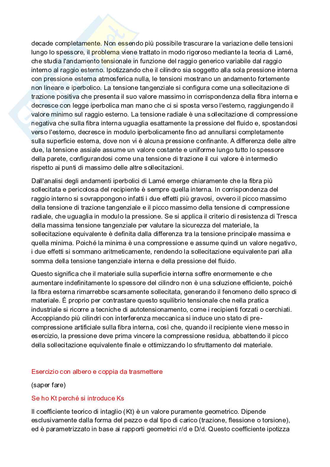 Domande svolte esame Costruzione di macchine Pag. 2