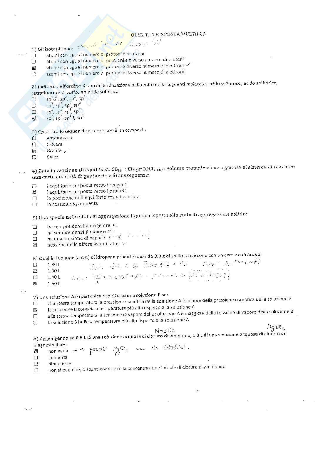 Esercizi svolti di Chimica Pag. 1