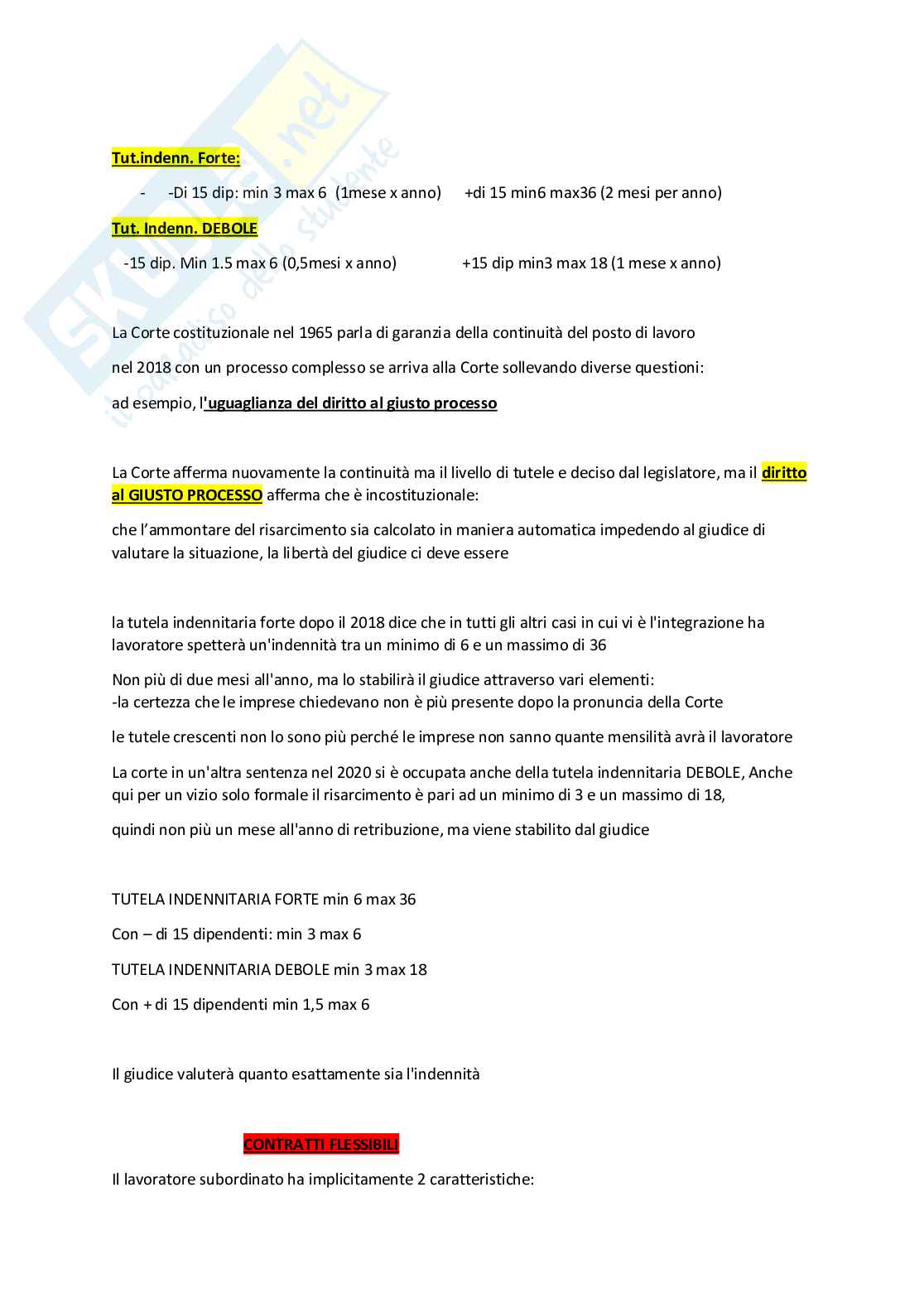 Riassunto esame Legislazione sociale, Prof. Recchia Giuseppe Antonio, libro consigliato Elementi di diritto del lavoro, William Chiaromonte, Maria Paola Monaco, Maria Luisa Vallauri Pag. 56