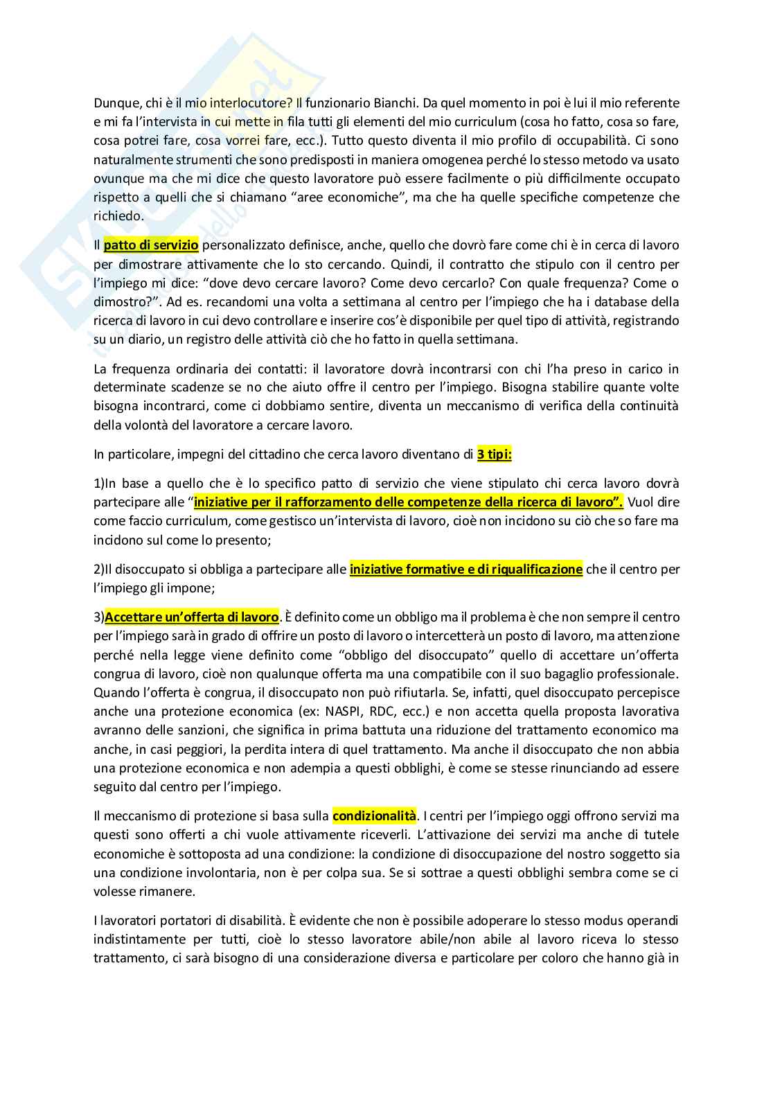 Riassunto esame Legislazione sociale, Prof. Recchia Giuseppe Antonio, libro consigliato Elementi di diritto del lavoro, William Chiaromonte, Maria Paola Monaco, Maria Luisa Vallauri Pag. 71